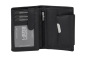 Preview: Damenbörse Portemonnaie Geldbörse im Hochformat LEAS in Echt-Leder, schwarz 13x9,5cm (LxB)